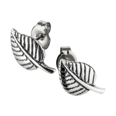 Ohrstecker 925 Silber Blatt